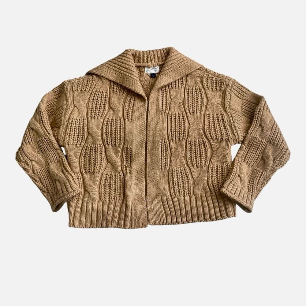 Universal Thread Cable Knit Open Front Cardigan S… - image 2